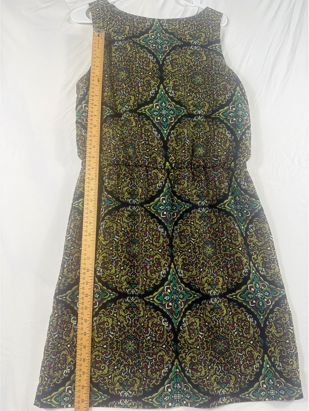 Banana Republic Sleeveless Printed Dress Size 12 - Picture 4 of 5